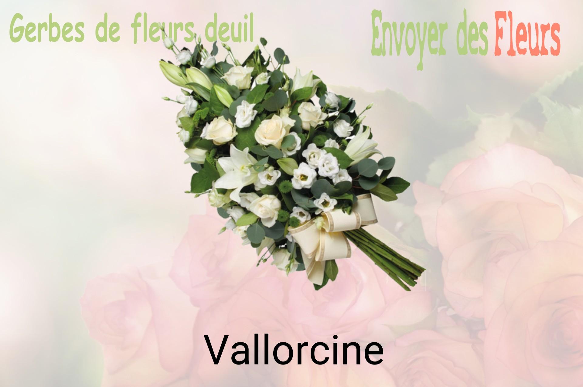 Gerbe de fleurs de deuil livrée à Vallorcine
